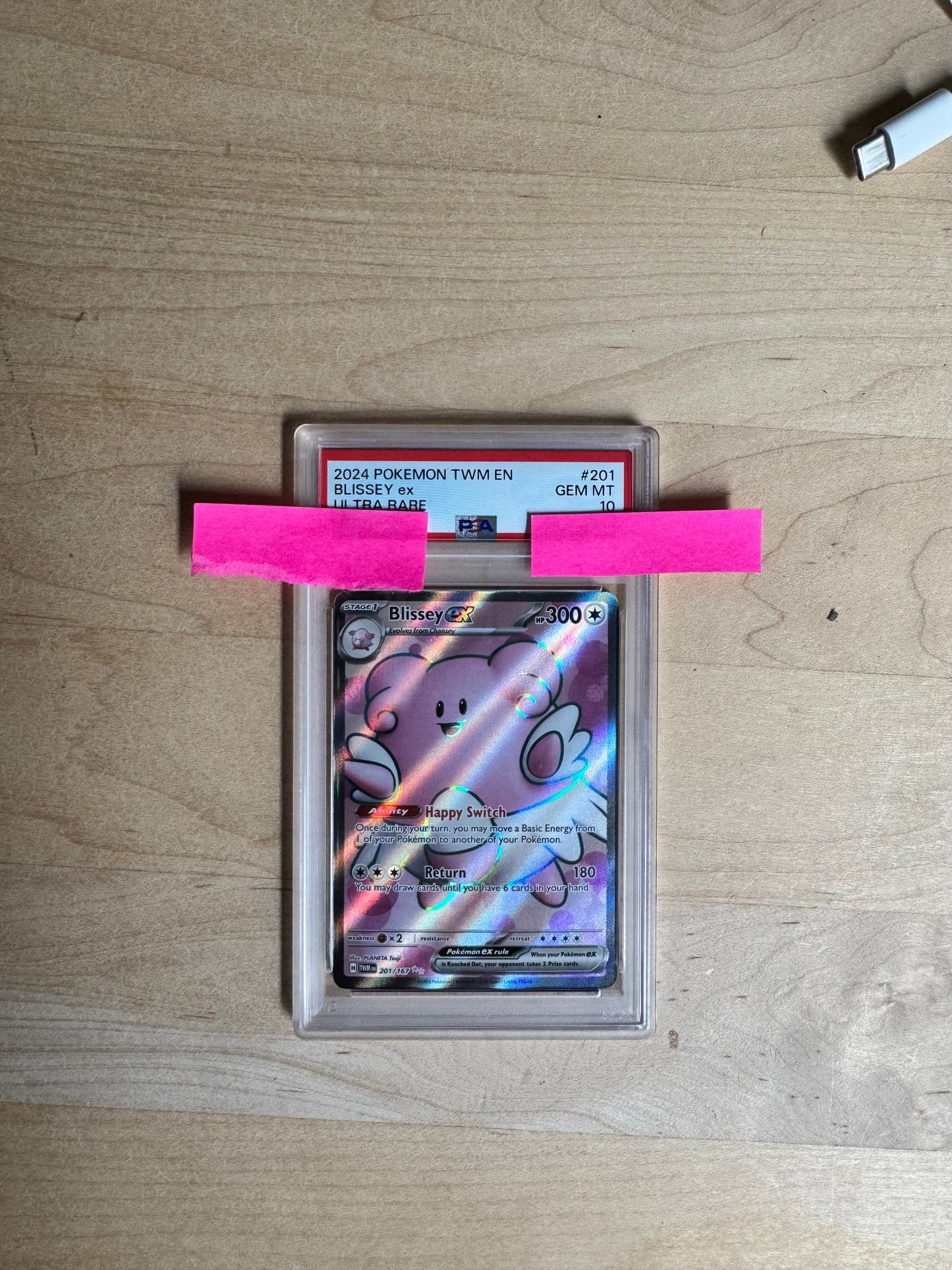 Blissey ex #201/167 Twilight Masquerade (TWM) - PSA 10