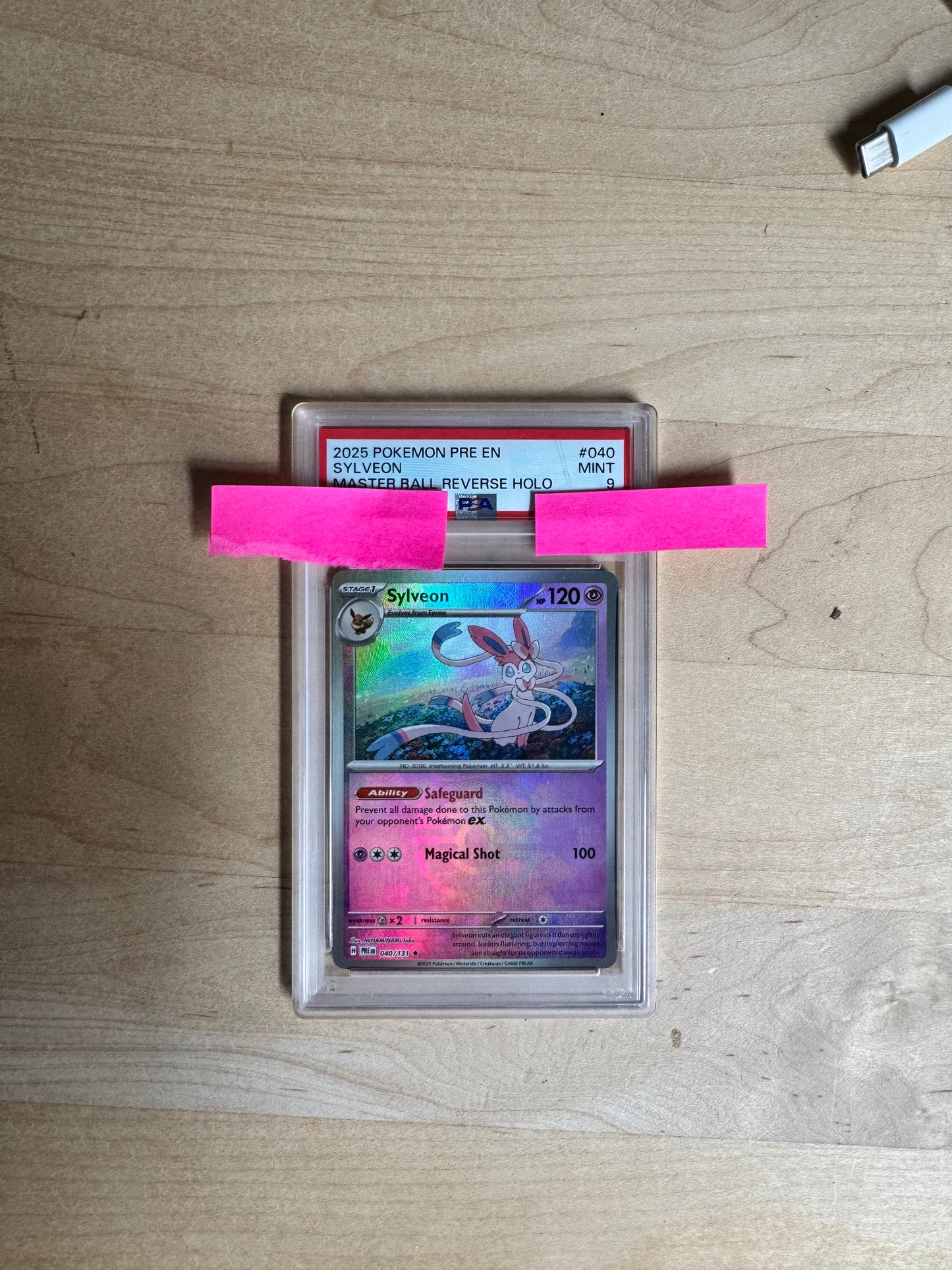 Sylveon (Master Ball) #040/131 Prismatic Evolutions (PRE) - PSA 9