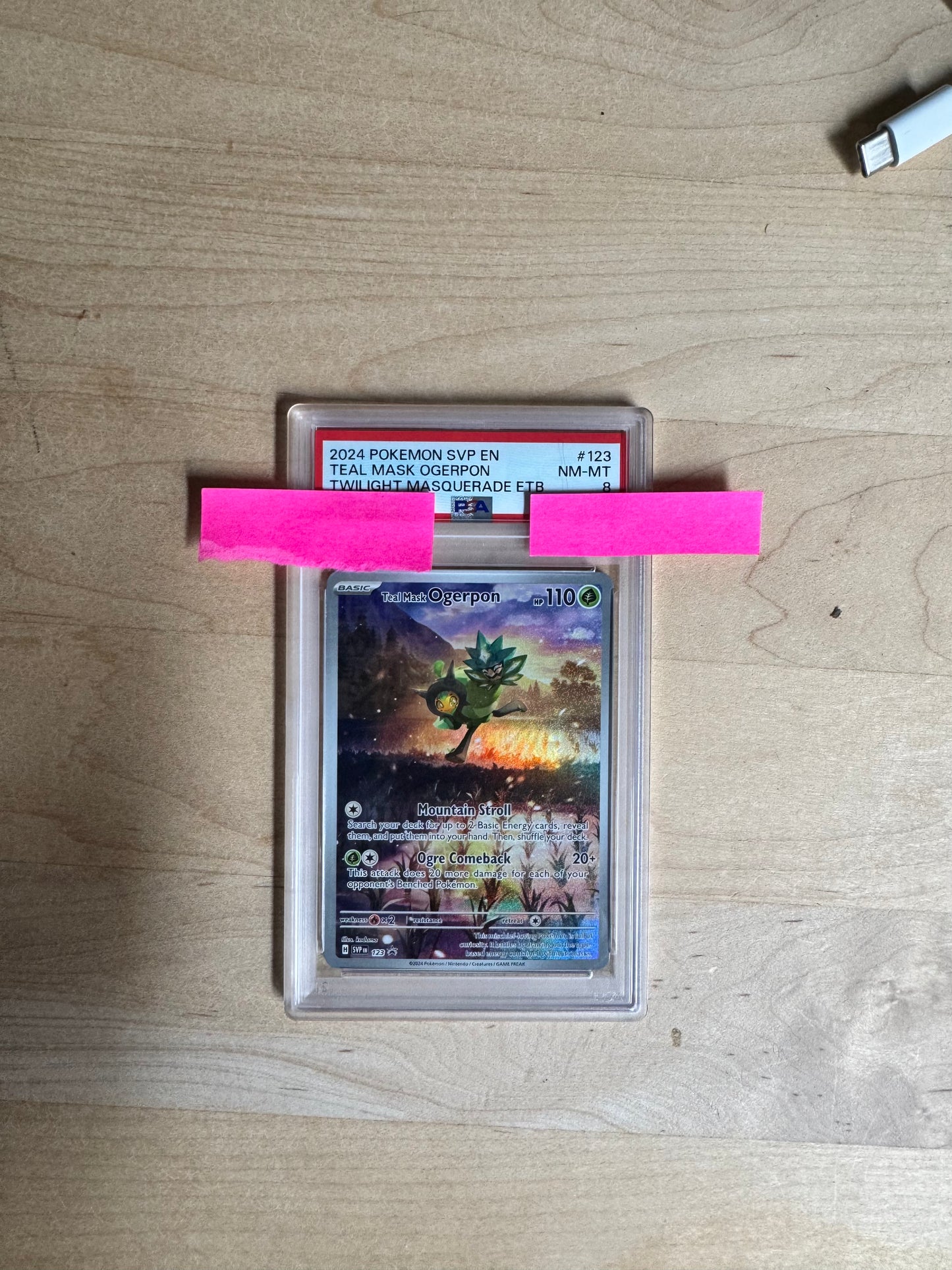 Teal Mask Ogerpon #123 SV Black Star Promos (SVP) - PSA 8