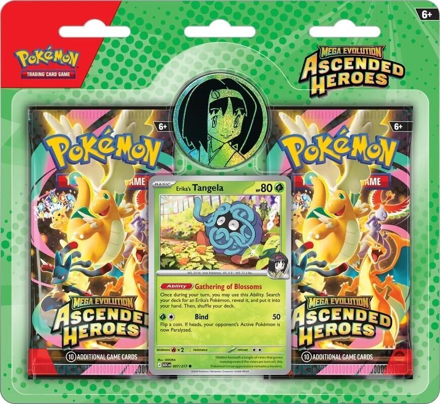 Mega Evolution: Ascended Heroes Collection 2-Pack Blister (Larry/Erika)