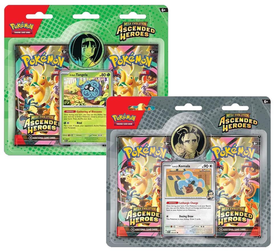 Mega Evolution: Ascended Heroes Collection 2-Pack Blister (Larry/Erika)